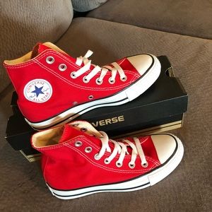 Red High Top Converse